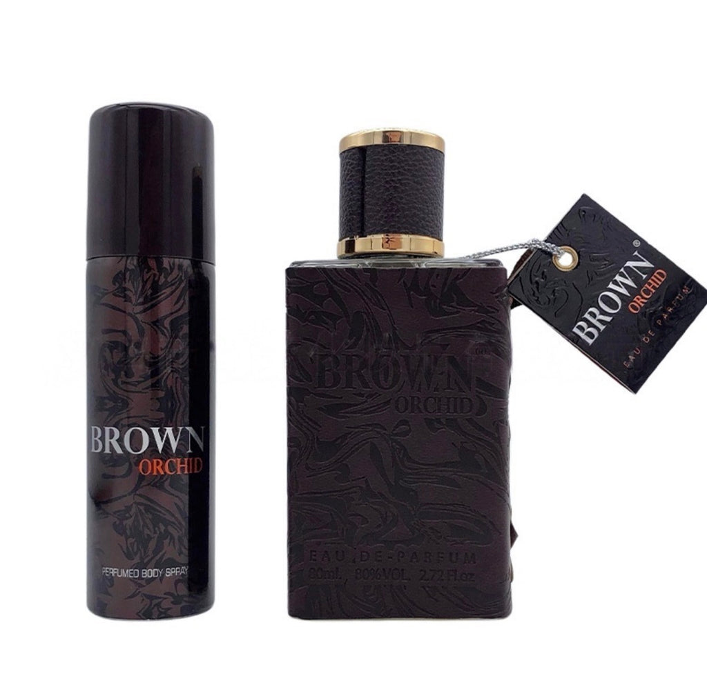 Brown Orchid Eau de Parfum Homme 80 ml + Déodorant Offert