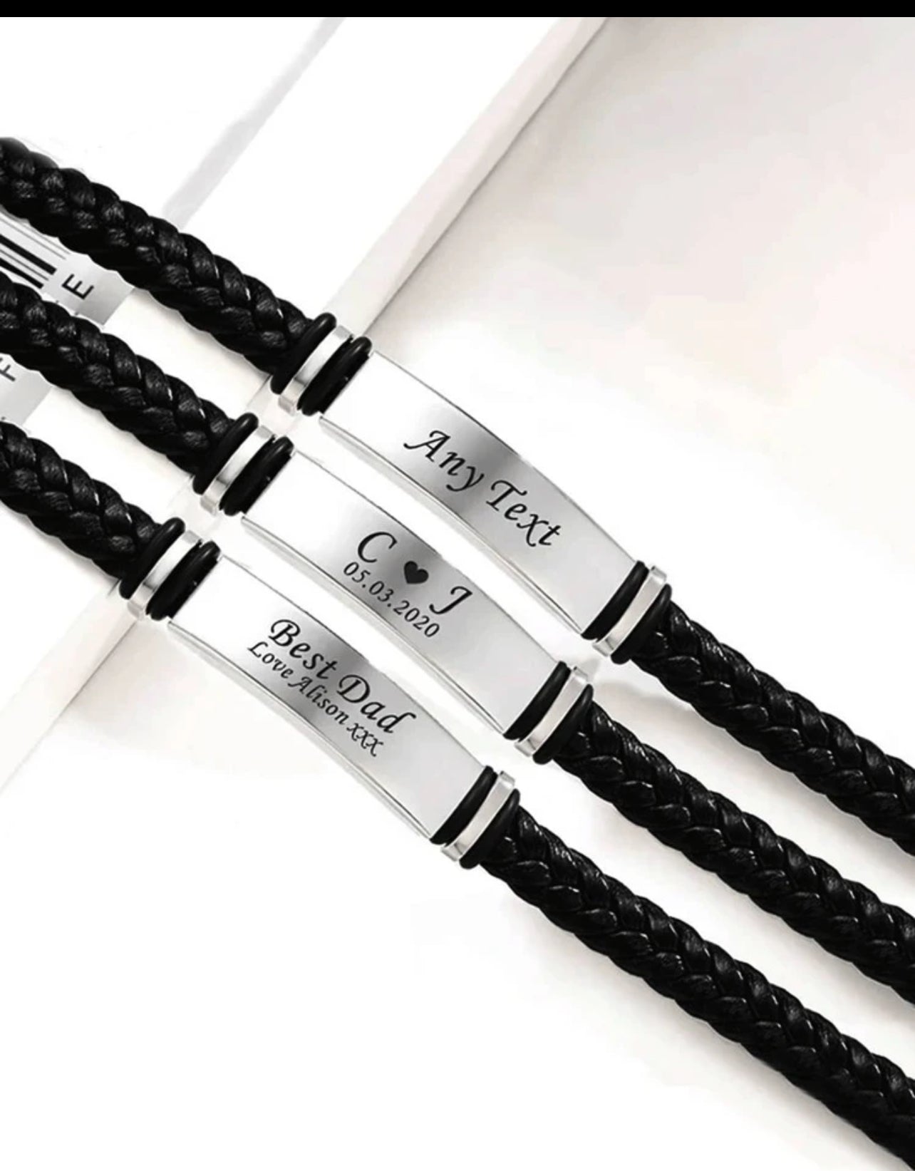 Bracelet Personnalisé en Cuir pour Homme