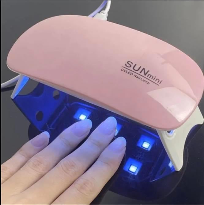 Lampe Sèche-ongles Mini En Forme de sournois Pour Vernis Gel, Avec Photothérapie À Led Uv