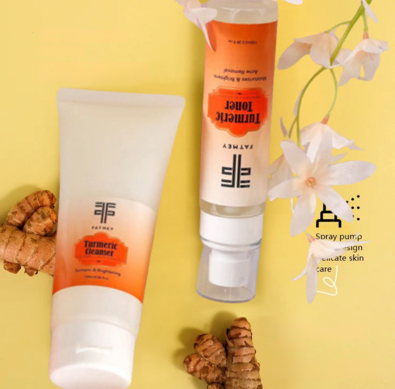 Fatmey Turmeric Six-Piece Set - Soin Visage au Curcuma