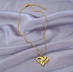 Personalized Stainless Steel Heart Pendant Necklace