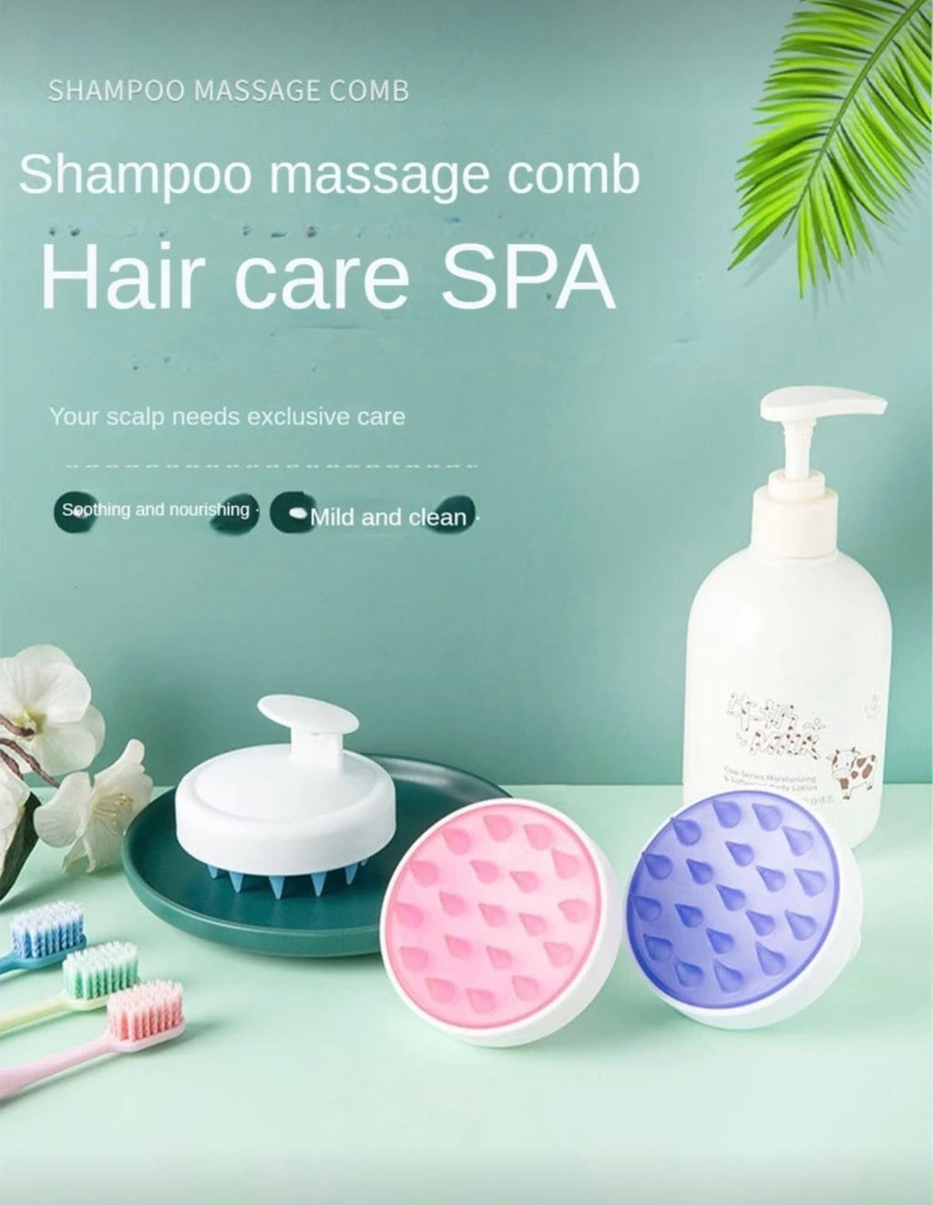 Brosse de Massage Scalp SPA – Couleur Aléatoire