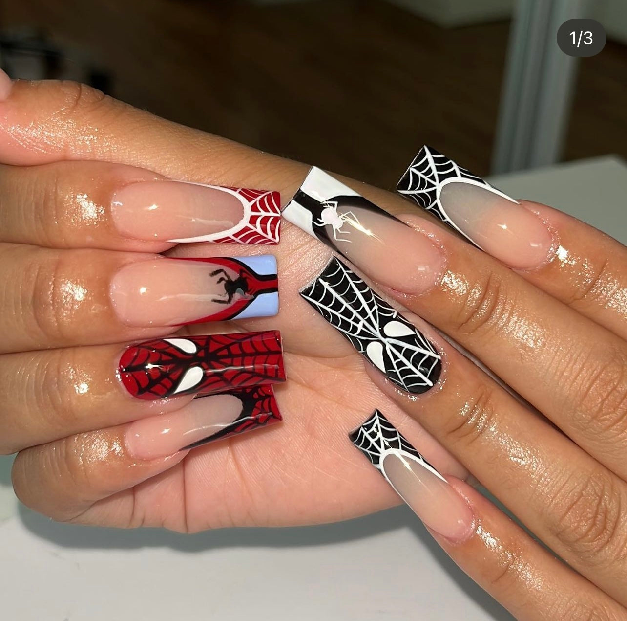 Faux-ongles spider-man