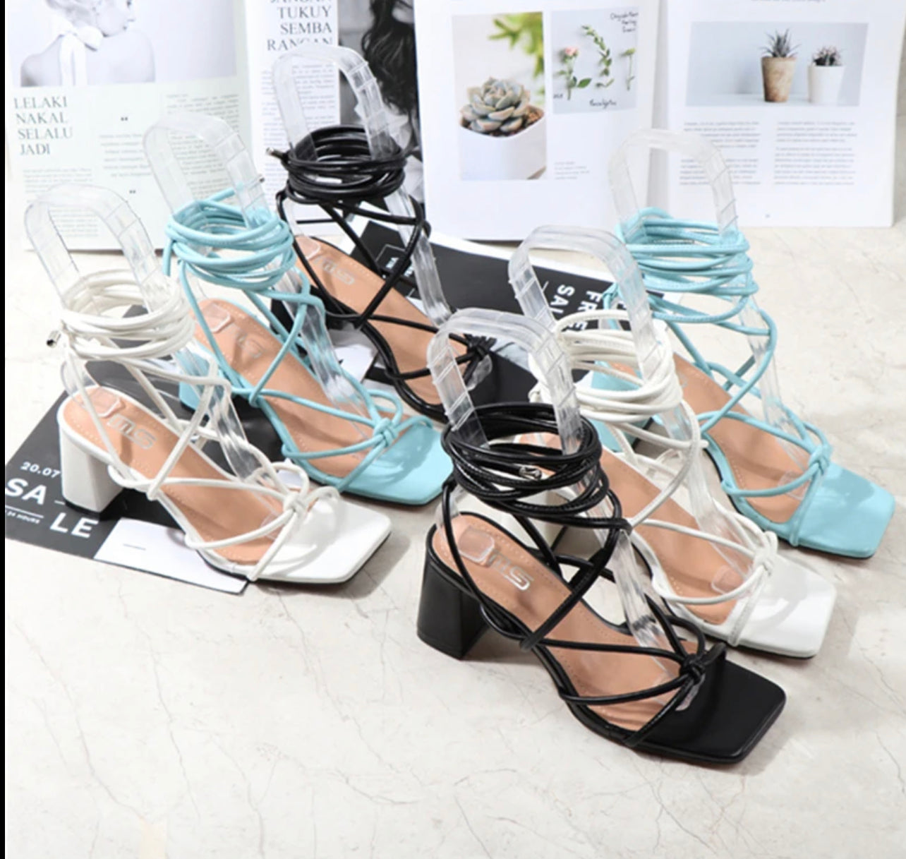 Talons moyennes à cordons