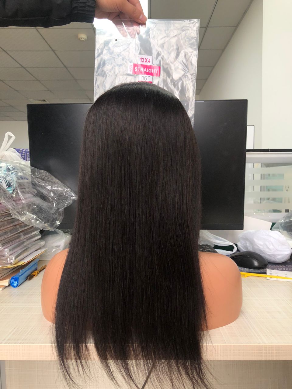 Straight human hair wig / Staight wig