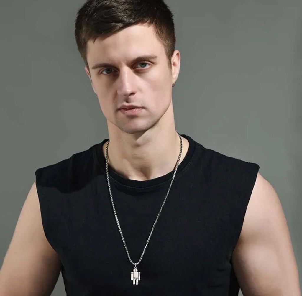 Collier avec Pendentif Robot