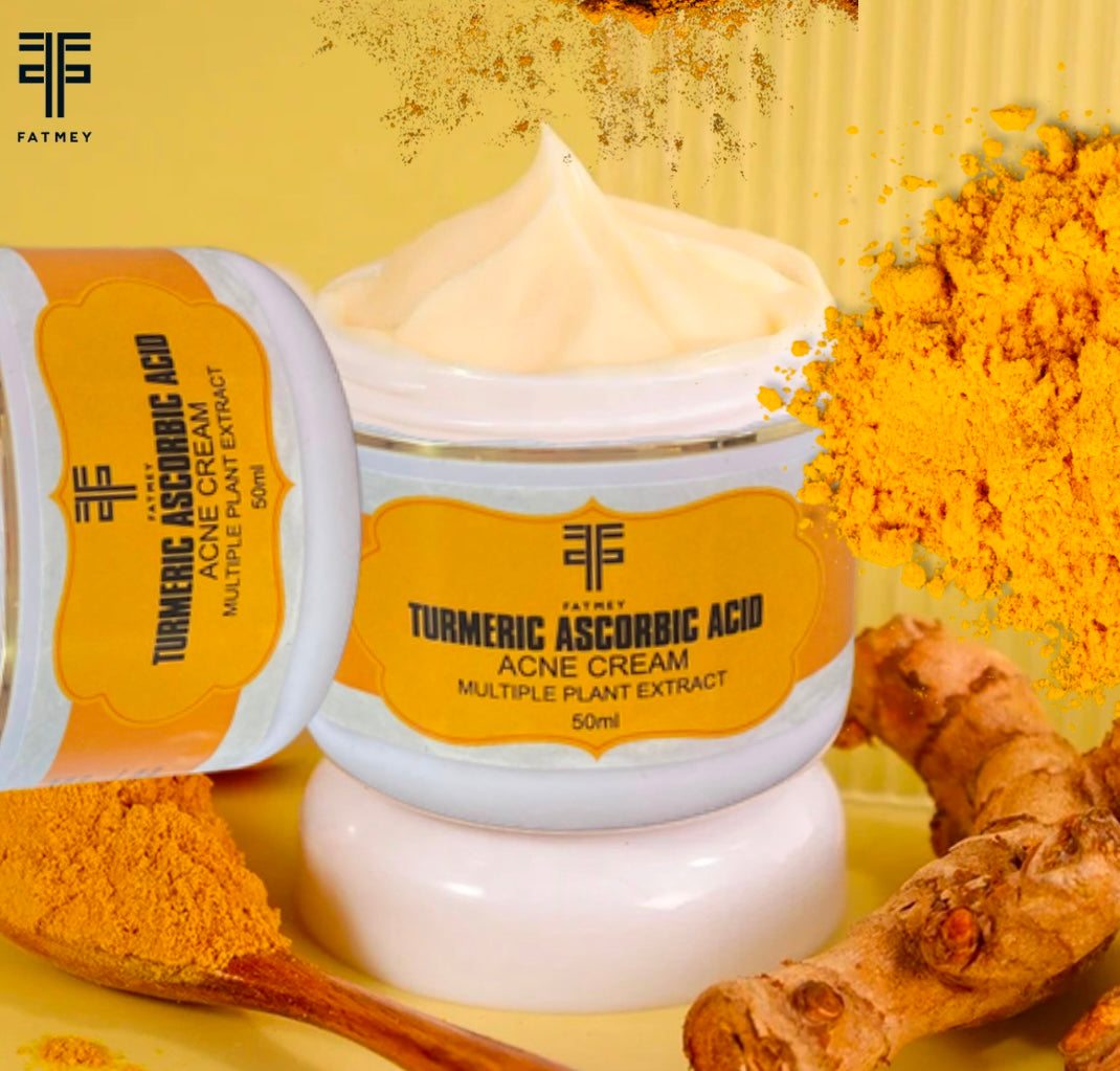 Crème anti-acné au curcuma