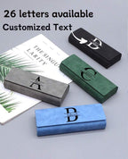 Étui à lunettes personnalisé – Initiale et prénom gravés