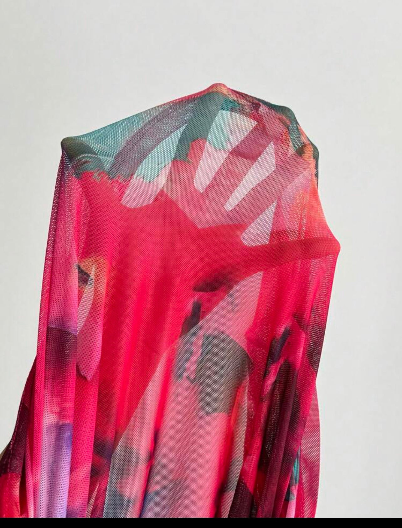 Robe sexy Moulante Tie Dye À Col Montant À Ruché