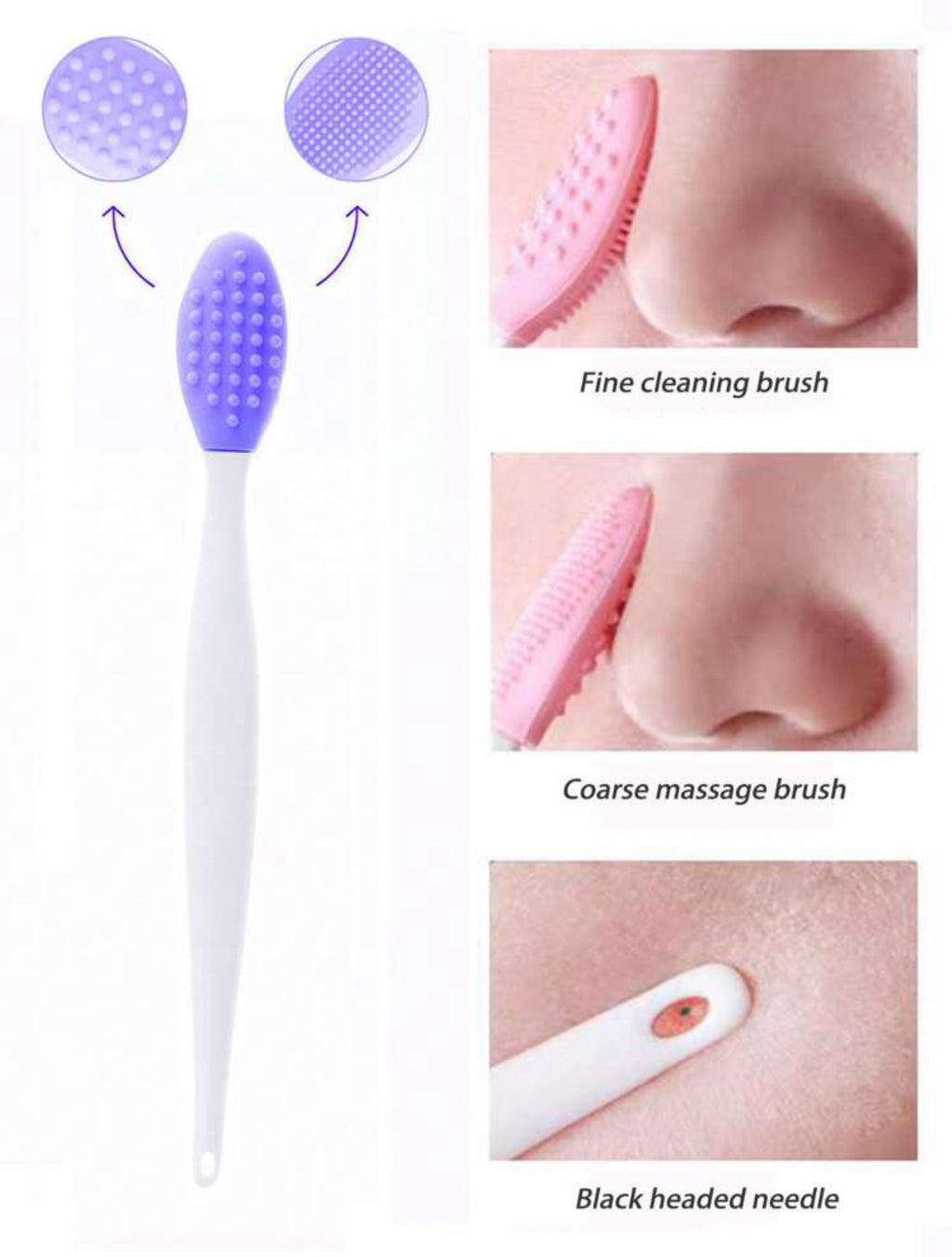 Brosse Visage en Silicone Nettoyante et Exfoliante