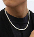 Faux Pearl Beaded Necklace