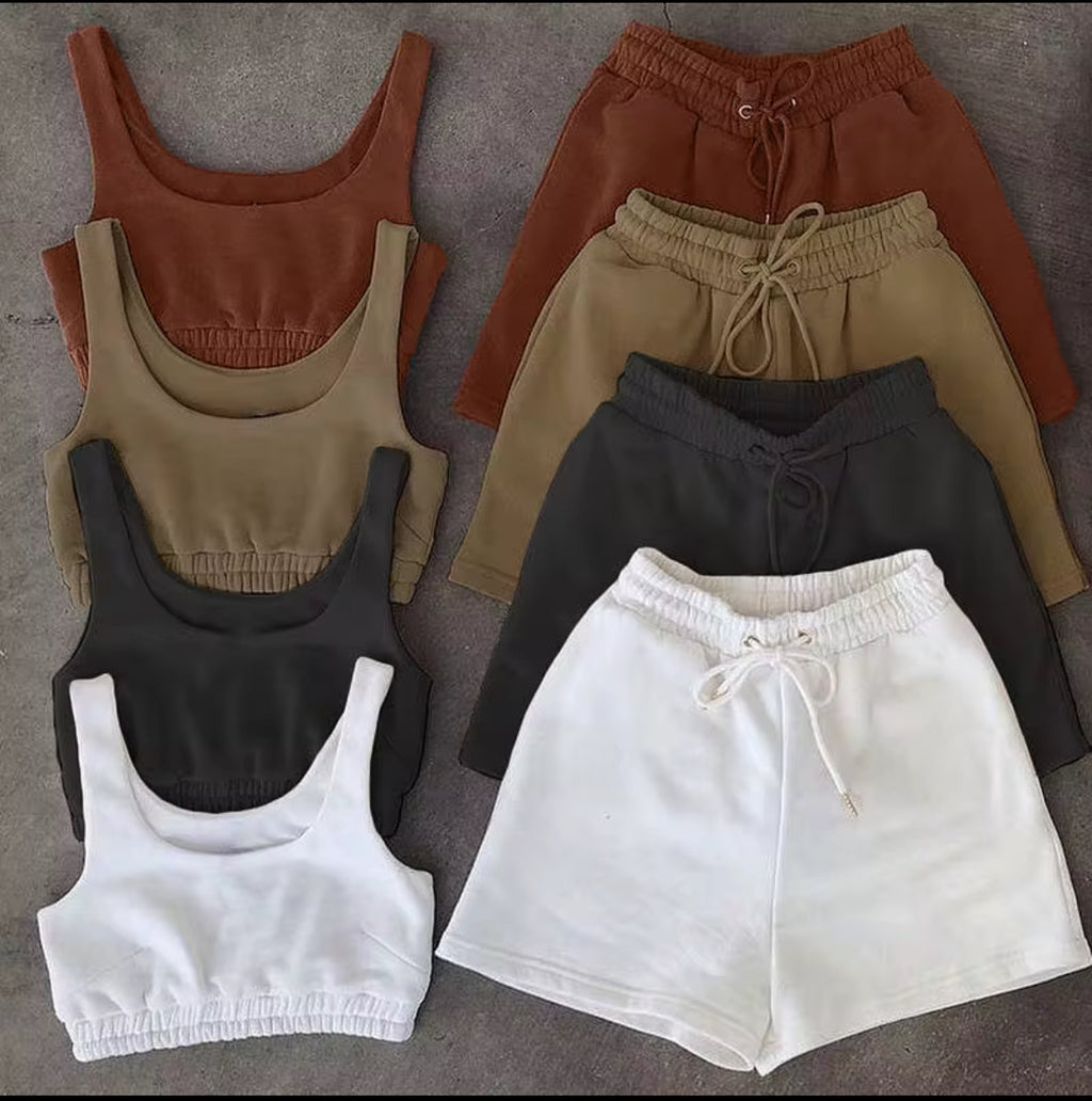 Ensemble Décontracté Femme – Top Court & Short
