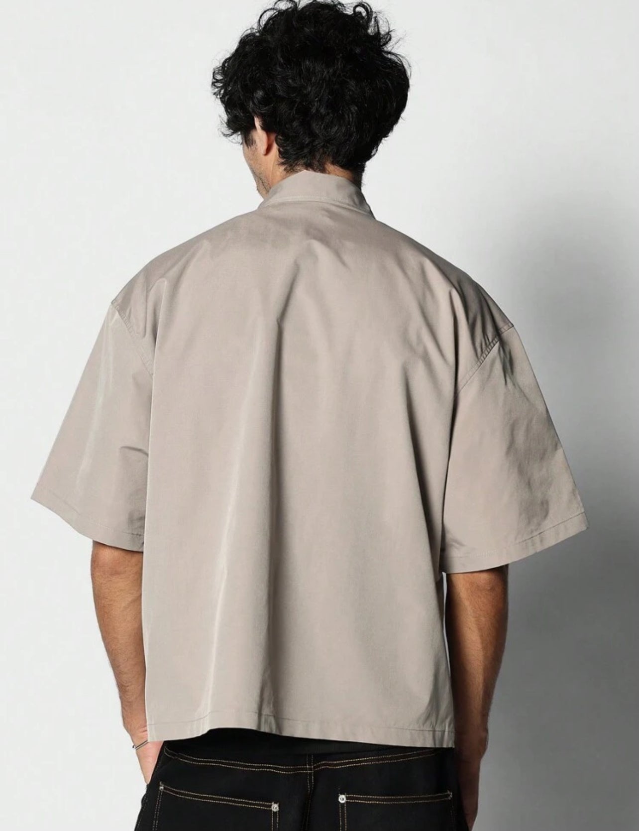 Chemise Oversize “PARIS” en Beige Minimaliste