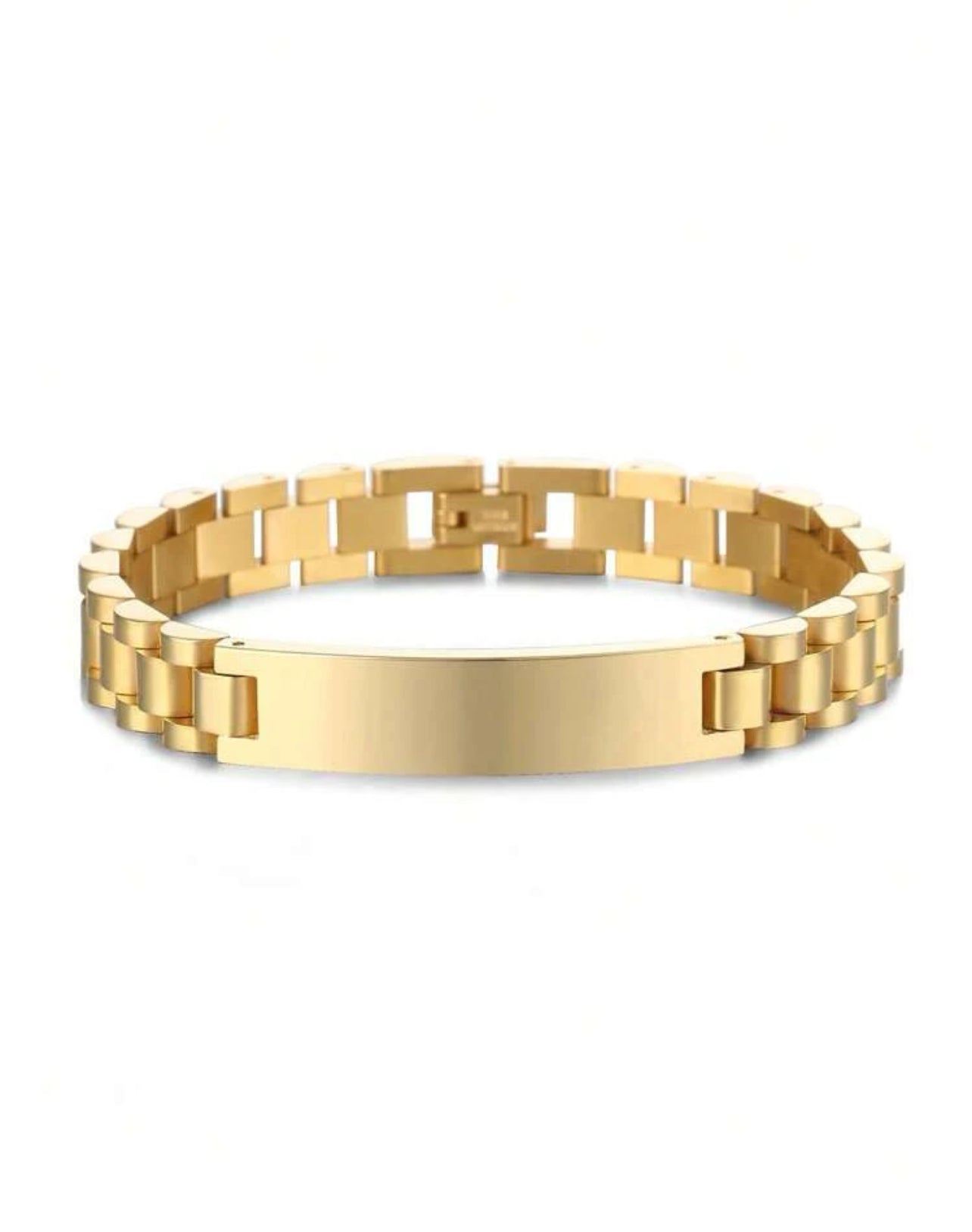 Bracelet En Acier Inoxydable Pour Hommes - Gravure Au Laser