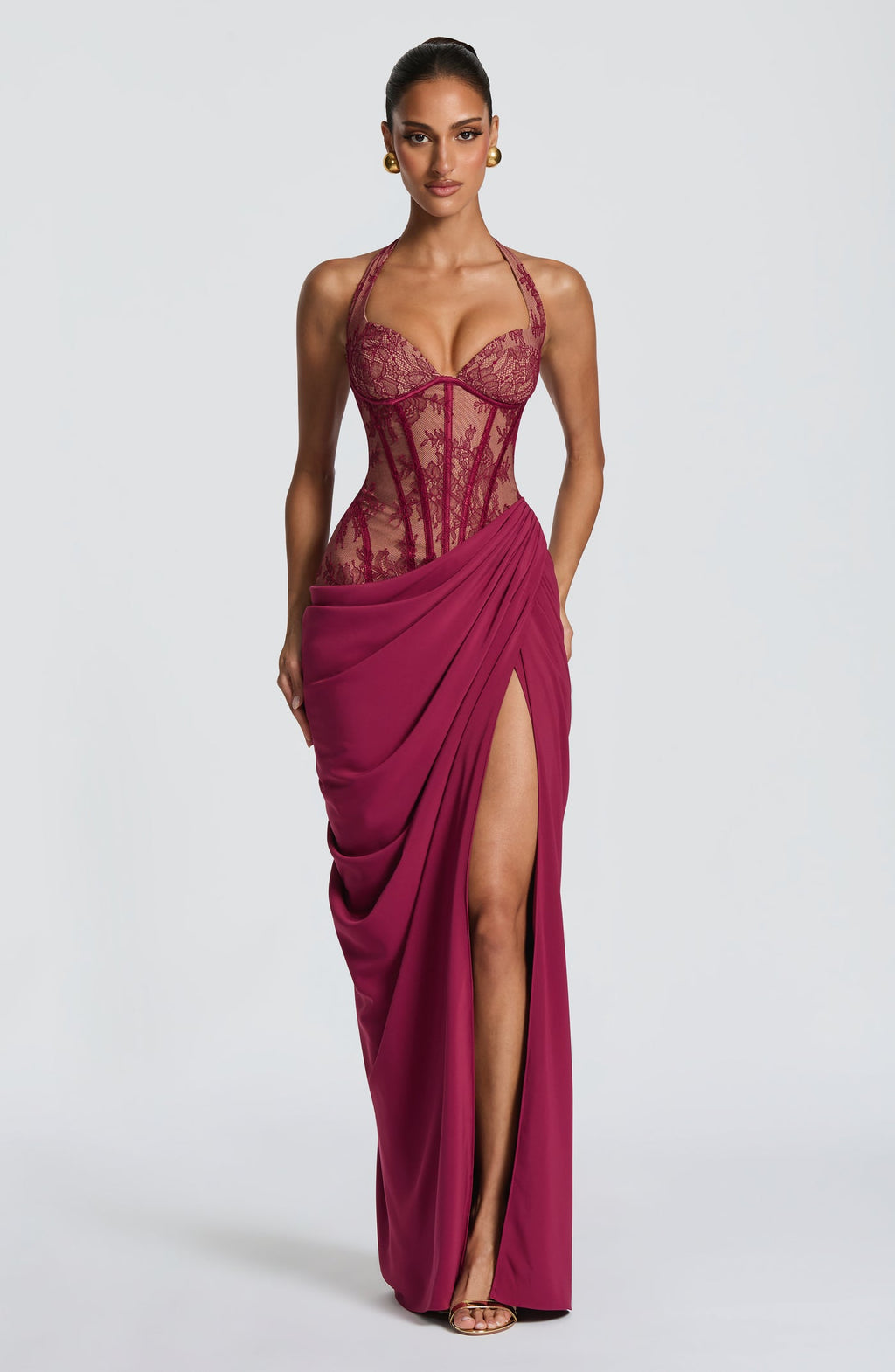 ROBE LONGUE BONITA - MÛRE