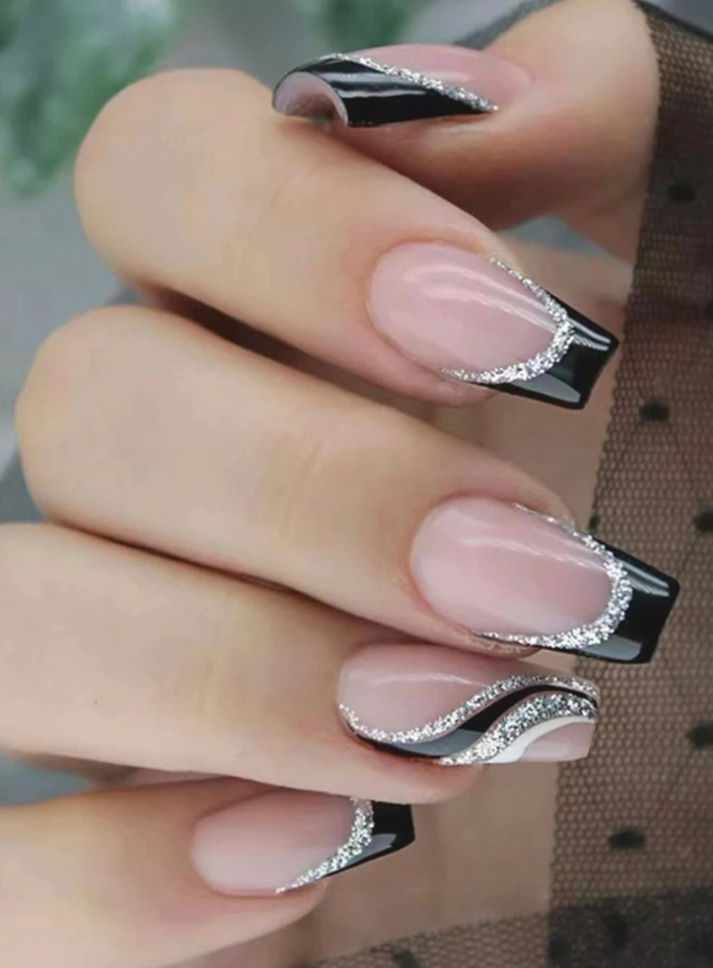 Faux Ongles Petite Taille avec Colle et Lime