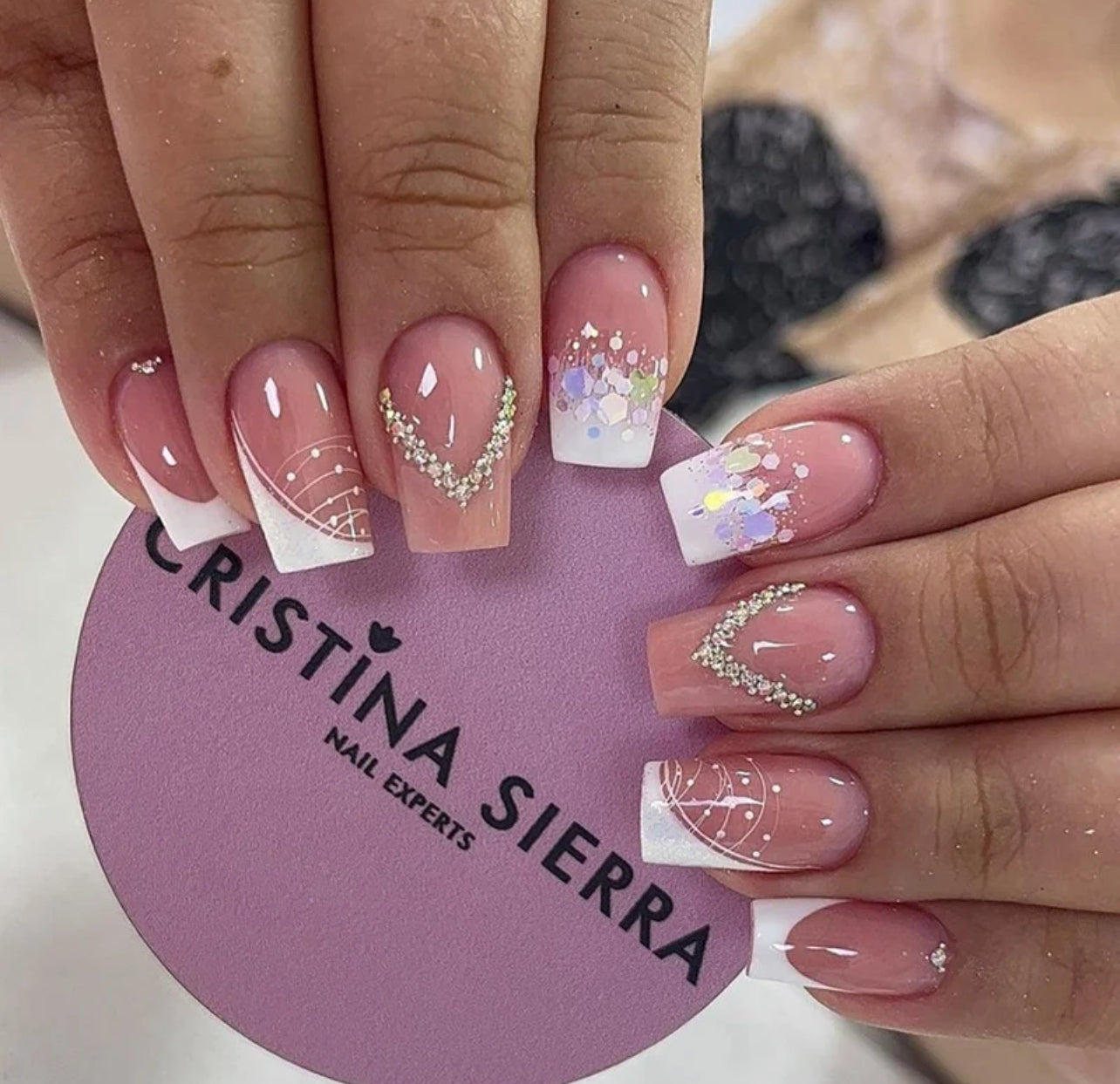 24pcs faux ongles acryliques