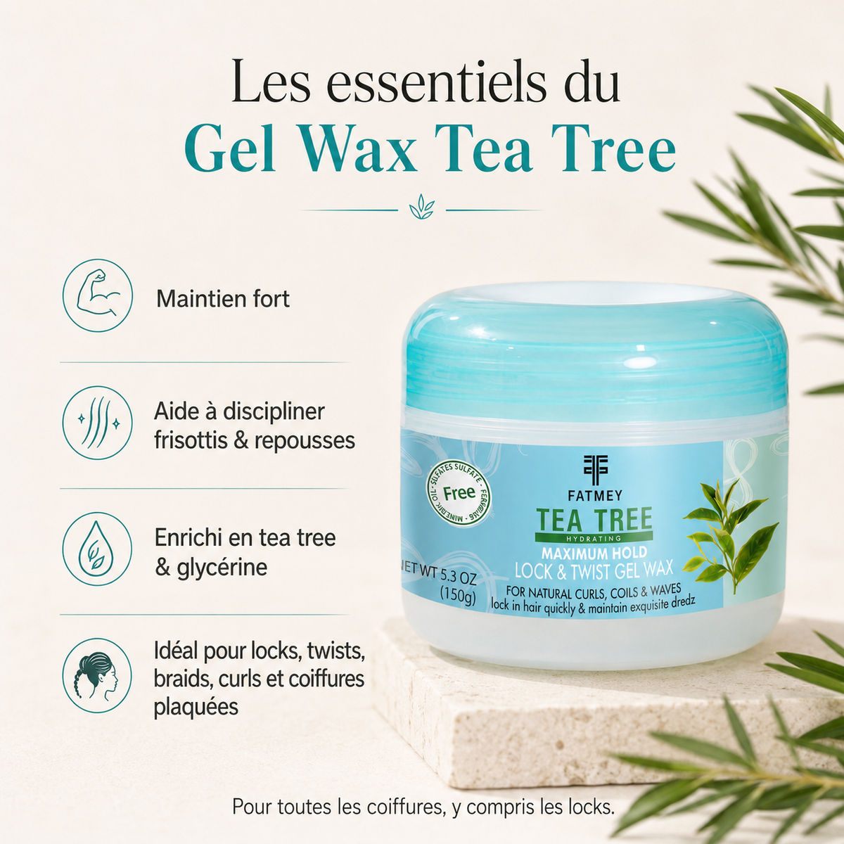 Gel Wax Tea Tree – Locks & Twists | FATMEY