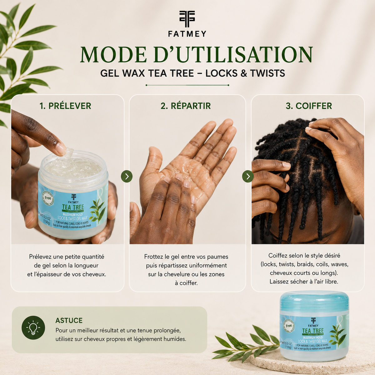 Gel Wax Tea Tree – Locks & Twists | FATMEY