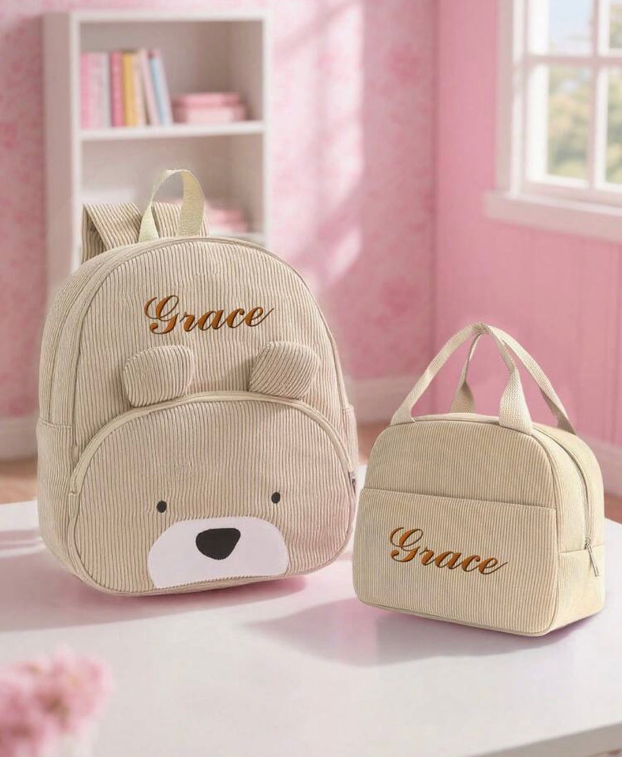 Ensemble Sac à Dos & Sac Repas Bébé Personnalisé