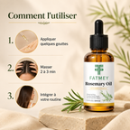 Comment utiliser l’Huile Capillaire au Romarin FATMEY
