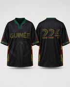 Maillot Guinée 224 noir, vue produit face et dos
