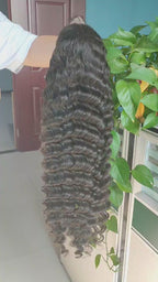 Perruque cheveux humain loose deep 13*4 lace transparente 200%