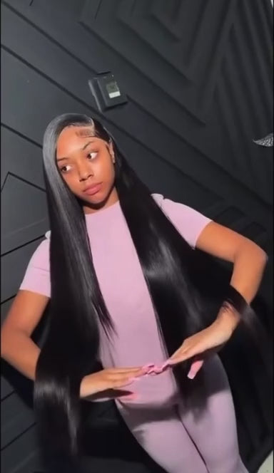 Perruque Lace Frontal 180% - Cheveux Humains Lisses