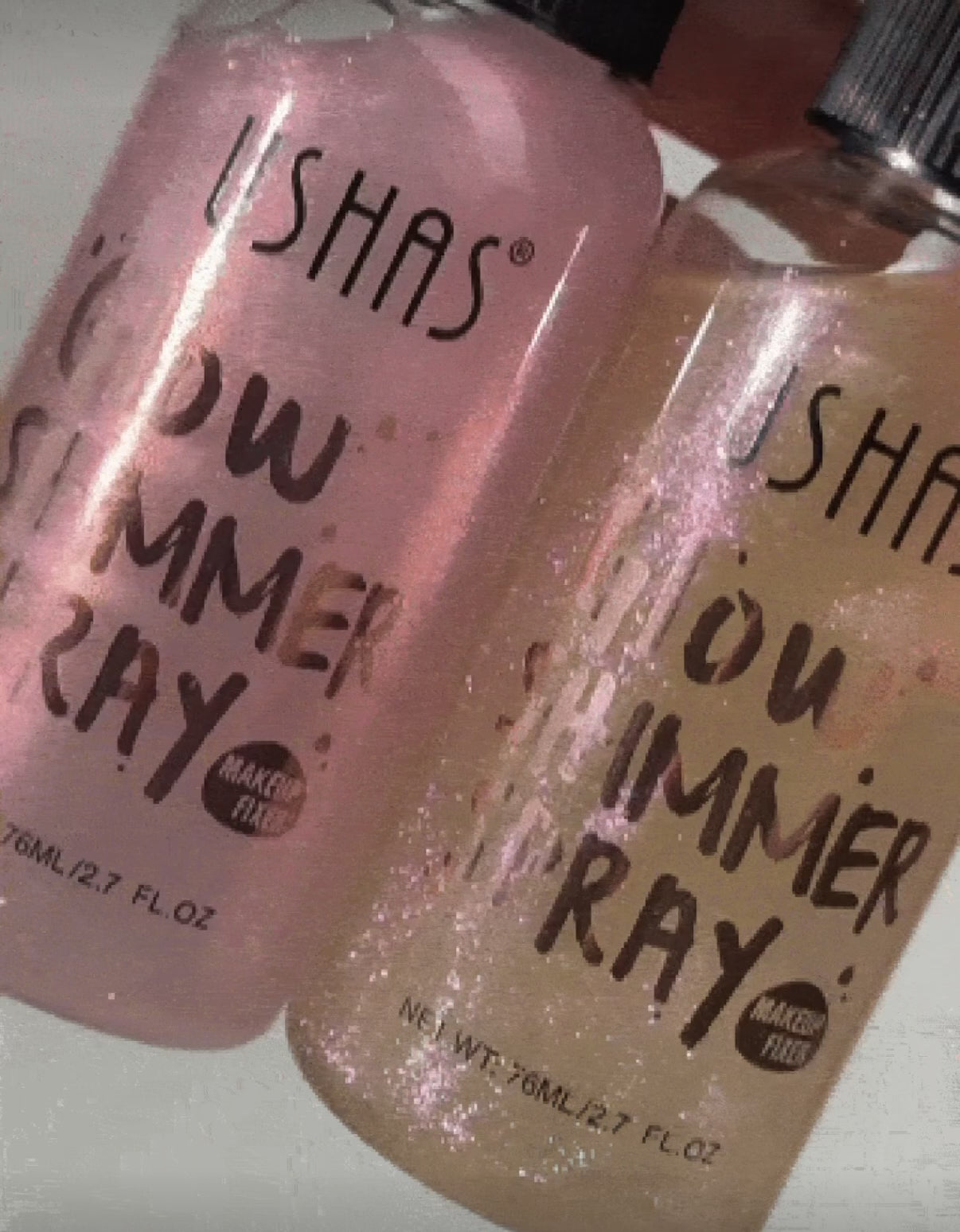 Ushas Glow Shimmer Spray – Brume Illuminatrice Visage, Corps & Cheveux (76ml)