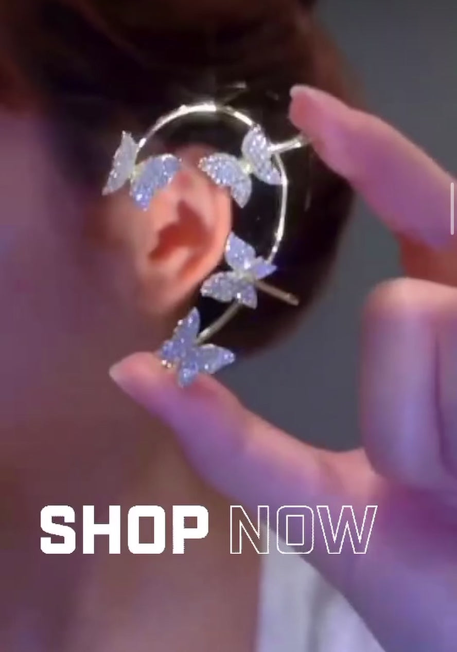Boucle d’Oreille Papillon – 1 Pièce