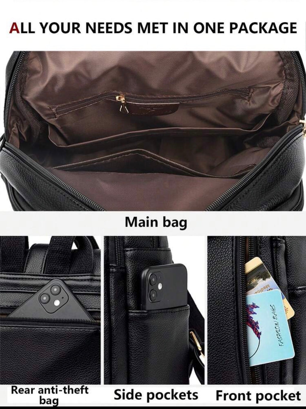 Rangements du sac à dos multi-poches