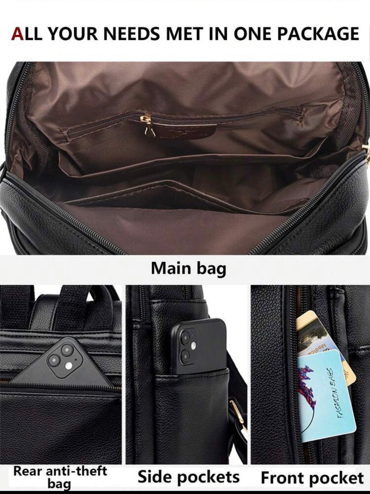 Rangements du sac à dos multi-poches