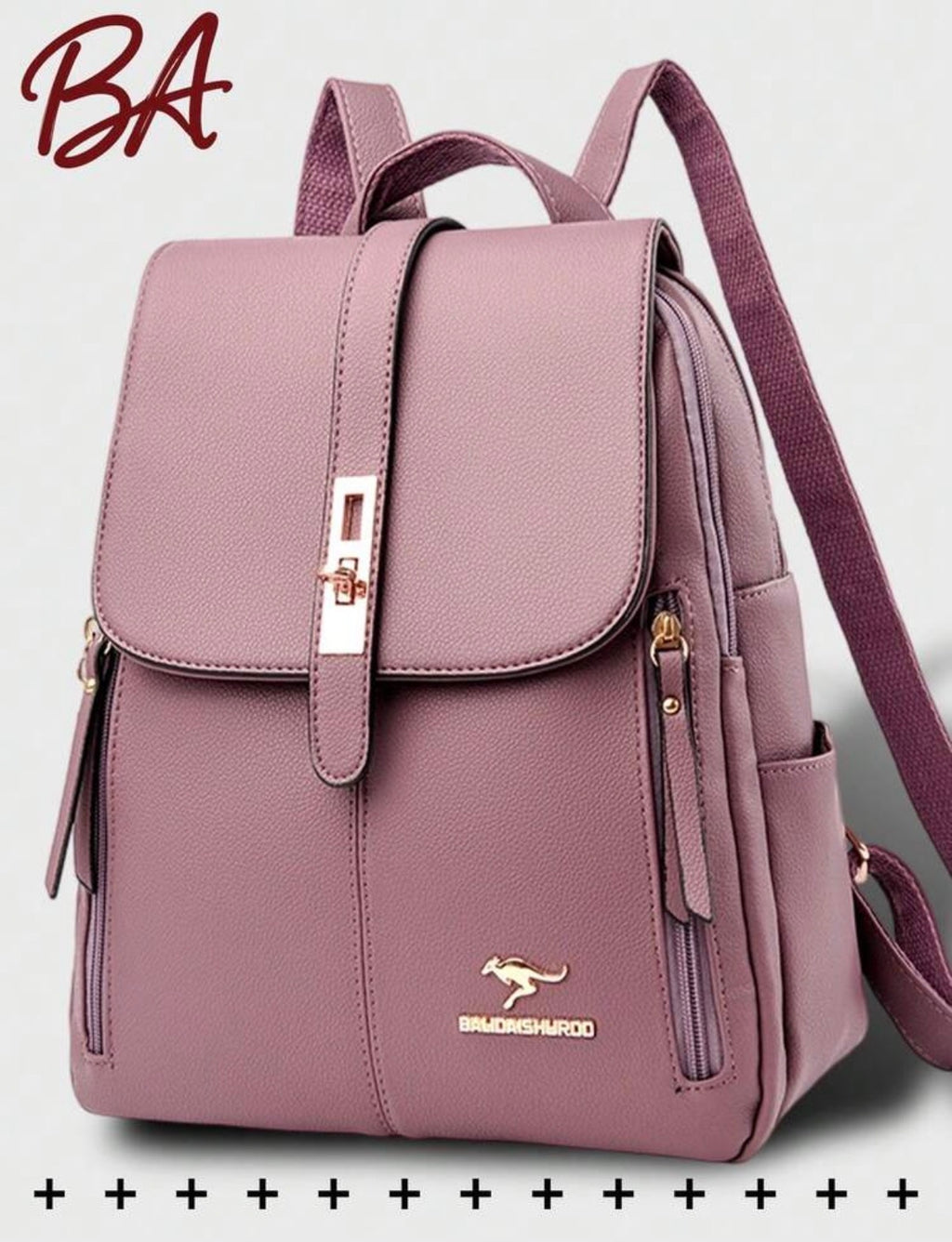 Sac à dos élégant rose