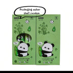 Lot de 2 boîtes de 6 stylos gel rétractables panda verts - emballage